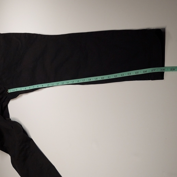 J. Crew Black Dannie Jeans with Faux Leather Top Size 8 - Picture 6 of 13